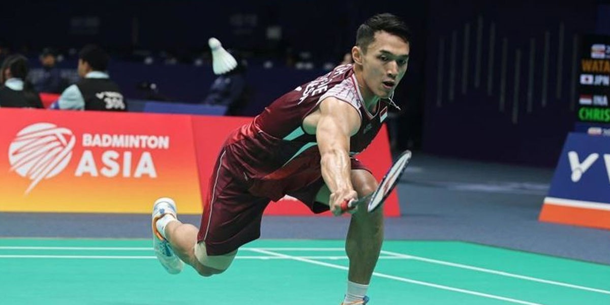 Jonatan Christie Bawa Indonesia Unggul 2-1 Atas India